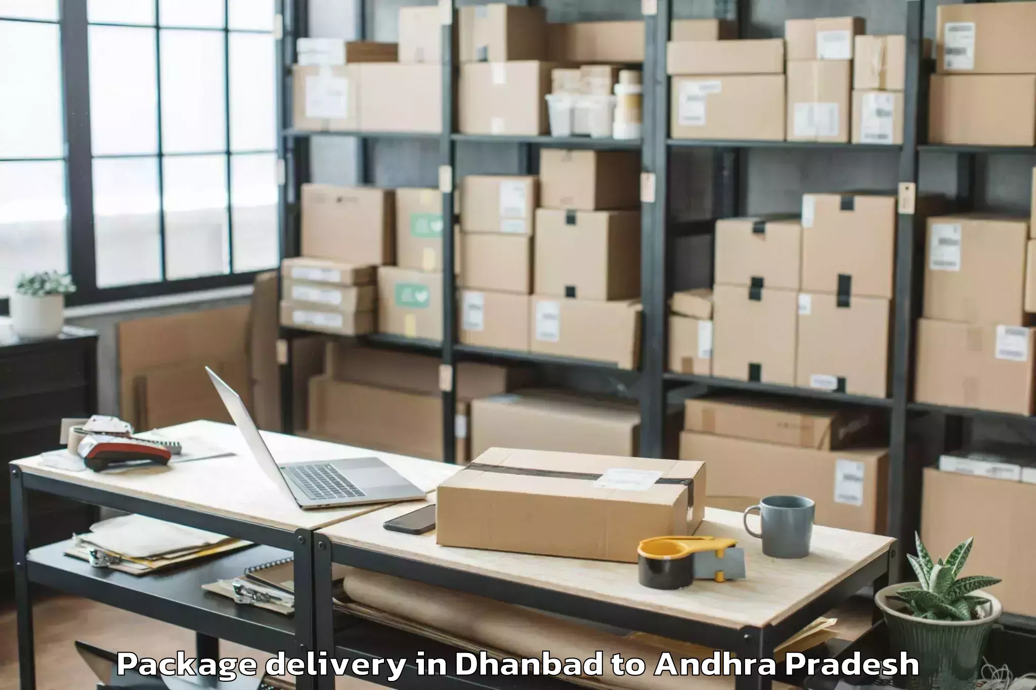 Trusted Dhanbad to Podili Package Delivery